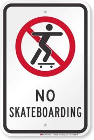 img 4 attached to 🛹 Reflective Aluminum SmartSign Engineer for Skateboarding