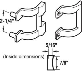 img 1 attached to Prime-Line Products Chrome Shower Door Handle/Towel Bracket Set, 2-1/4-Inch - M 6198