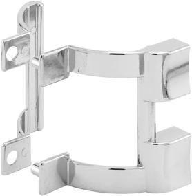 img 2 attached to Prime-Line Products Chrome Shower Door Handle/Towel Bracket Set, 2-1/4-Inch - M 6198