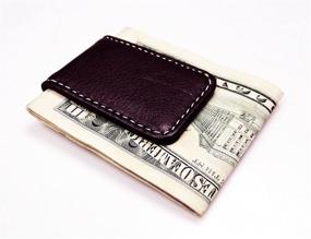 img 2 attached to 💼 Stylish Fine Leather Magnetic Money Clip for Men's Accessories