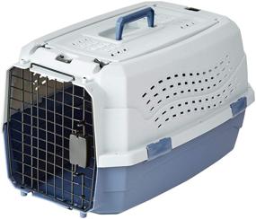 img 4 attached to Top-Load Hard-Sided Pet Travel Carrier by Amazon Basics: Secure and Efficient Transportation Solution