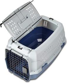 img 1 attached to Top-Load Hard-Sided Pet Travel Carrier by Amazon Basics: Secure and Efficient Transportation Solution