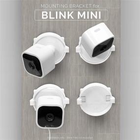 img 3 attached to 📷 Удобный настенный держатель без винтов для камеры Blink Mini от Brainwavz - Легкая установка с прочной лентой 3M VHB (2 шт., белый)