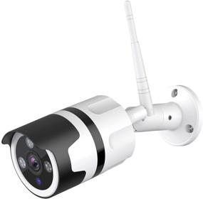img 4 attached to 📷 Внешняя камера безопасности с возможностью подключения к телефону: 1080P HD, водонепроницаемость IP66, обнаружение движения/звука, ночное видение, двусторонняя аудиосвязь, хранение в облаке и на SD-карте