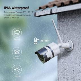 img 1 attached to 📷 Phone-Enabled Outdoor Security Camera: 1080P HD, IP66 Waterproof, Motion/Sound Detect, Night Vision, 2-Way Audio, Cloud & SD Storage
