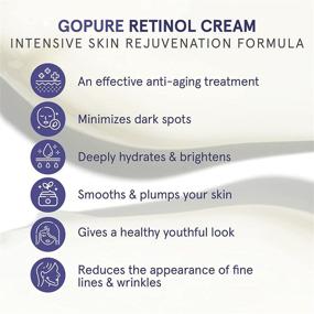 img 3 attached to 🌟 goPure Retinol Face Cream - Revitalizing Retinol Cream for Youthful Skin - Wrinkle-reducing Facial Cream & Age-defying Face Moisturizer for Women - Retinol Cream for a Radiant Glow