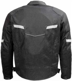 img 3 attached to 🧥 SEO-Optimized: Milwaukee Leather MPM1792 Men's Black Armored Textile Jacket