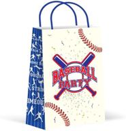 🎉 larzn premium baseball party bags - treats, gifts, & favors - new, 12 pack - goody bags, party supplies, sports decorations logo