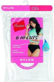 img 2 attached to Hanes Womens Nylon Brief Assorted Women's Clothing for Lingerie, Sleep & Lounge