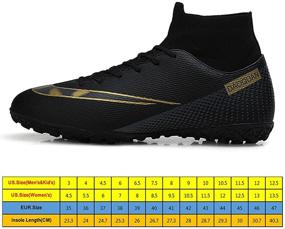 img 2 attached to MFSH Outdoor Football Anti Slip Performance Men's Shoes and Athletic