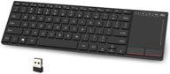 💻 rii k22 wireless multimedia keyboard with touchpad - ultra slim design for pc and laptop - 2.4ghz connectivity logo