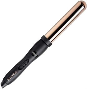 img 4 attached to 💁 FoxyBae WANDERLUX 32mm Curling Wand - Premium Rose Gold Titanium Hair Curling Iron with Adjustable Temperature - Automatic Shut Off &amp; LCD Display - Retails at $129.00