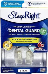 img 4 attached to 🦷 SleepRight Dura-Comfort Dental Guard: No Boil, Super Strong Mouth Guard to Prevent Teeth Grinding - Mint Scented for Effective Relief