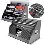 🧰 powerbuilt 26 inch rapid box slant front toolbox - organize tools with tool magnets - gray - 240102 logo