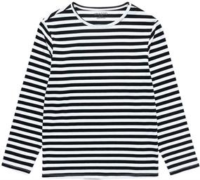 img 4 attached to UNACOO Crewneck Long Sleeve T Shirt Stripes Girls' Clothing in Tops, Tees & Blouses