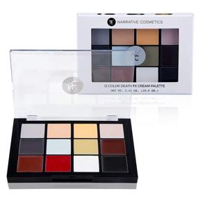 img 4 attached to 💀 Professional Grade Narrative Cosmetics 12 Color Death FX Quick-Dry Cream Makeup Palette for Special Effects - Waterproof SFX Makeup for Film, Theater, and Makeup Artists