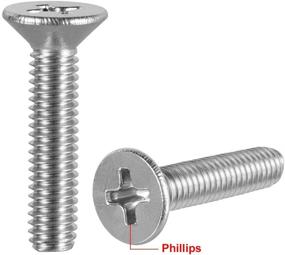img 2 attached to Uxcell M4X18Mm Phillips Stainless Fasteners
