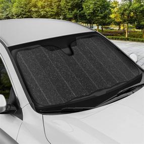 img 2 attached to Windshield Shade Accordion Sunshade SUV Blocks Protector Keeps