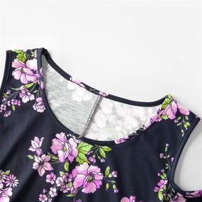 img 1 attached to 🌸 Floral Printed Summer Dress Set - IFFEI Mommy and Me Matching Dresses with Short Sleeves for Mother and Daughter