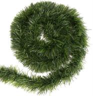 🎄 ccinee 33ft christmas garland: vibrant artificial greenery for festive christmas decor, weddings, and holidays logo