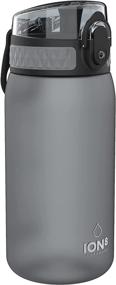 img 4 attached to Ion8 One Touch Sport/Bike Water Bottle – Leakproof & BPA-Free – Compact 12 oz Bottle (Grey)