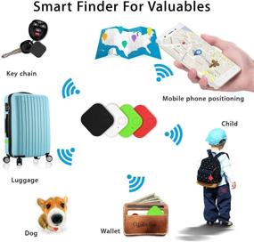 img 1 attached to MIUONO Key Finder 4.0 Bluetooth Smart Tracker for Keys Wallet Phone Glasses Luggage Pet Tracker Selfie Shutter APP Control Compatible with iOS Android (Pack of 5)