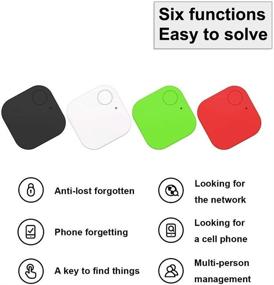 img 2 attached to MIUONO Key Finder 4.0 Bluetooth Smart Tracker for Keys Wallet Phone Glasses Luggage Pet Tracker Selfie Shutter APP Control Compatible with iOS Android (Pack of 5)