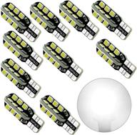 debonauto-10 x t15 led light bulb: super bright 6000k 12v t10 921 168 194 trailer, boat, rv, landscaping & camper interior wedge 24-smd (pure white) logo