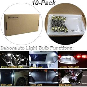 img 3 attached to Debonauto-10 x T15 LED Light Bulb: Super Bright 6000k 12V T10 921 168 194 Trailer, Boat, RV, Landscaping & Camper Interior Wedge 24-SMD (Pure White)