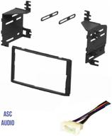 asc audio double din car stereo radio dash kit and wire harness for 2006-2008 hyundai accent, kia rio, and kia sportage logo