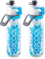 stay refreshed anywhere with the o2cool arctic squeeze insulated mist 'n sip water bottle logo