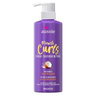 achieve bouncy and defined curls with aussie miracle curls co-wash, 16.9 ounce logo