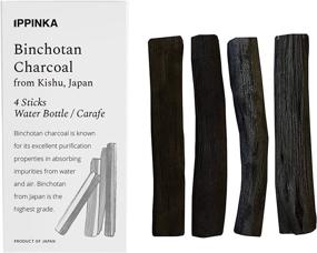 img 4 attached to 🌿 Authentic Binchotan Charcoal Sticks from Kishu, Japan - Purify 4L of Water with 4 Personal Sticks