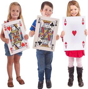 img 3 attached to 🃏 Jumbo Playing Cards - Oversized 10.5 x 14.5 Inches Full Deck with Huge Poker Index - Fun for All Ages!