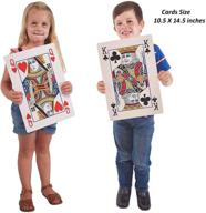 🃏 jumbo playing cards - oversized 10.5 x 14.5 inches full deck with huge poker index - fun for all ages! логотип