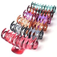 🌈 bealee big hair claw clips for women girls, non-slip hair clips for thick thin hair, 4 inch large banana jaw clips hair accessories, lightweight and strong hold, 6 colors available (pack of 6) logo