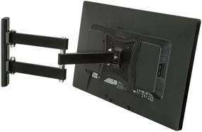 img 2 attached to 📺 Mount-It! MI-2041L TV Wall Mount Bracket: Full Motion Corner Bracket for 23-42 inch LCD LED Plasma TVs - Swivel, Tilt, VESA 200, Max 66 Lb Capacity