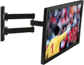 img 3 attached to 📺 Mount-It! MI-2041L TV Wall Mount Bracket: Full Motion Corner Bracket for 23-42 inch LCD LED Plasma TVs - Swivel, Tilt, VESA 200, Max 66 Lb Capacity