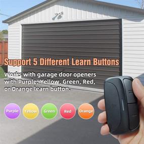 img 3 attached to 🚪 Universal Garage Door Remote compatible with LiftMaster, Chamberlain, Linear, Stanley, Wayne Dalton, Craftsman, and more – Easy set-up with Learn Button or DIP Switch on Opener