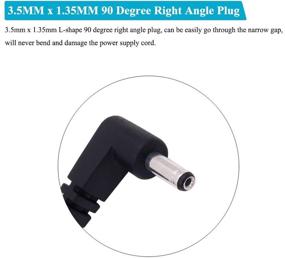 img 3 attached to 🔌 Fancasee (2 Pack) 3.5mm x 1.35mm 90 Degree Right Angle DC Power Male Plug Jack to Bare Wire Open End Pigtail Power Cable Cord - Ideal for Repairing DC Power Supply Cables