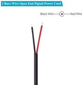 img 2 attached to 🔌 Fancasee (2 Pack) 3.5mm x 1.35mm 90 Degree Right Angle DC Power Male Plug Jack to Bare Wire Open End Pigtail Power Cable Cord - Ideal for Repairing DC Power Supply Cables