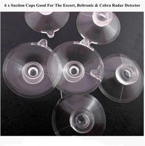 img 4 attached to 🔮 Enhance Your Radar Detector's Performance with 6 Pcs.Clear Suction Cups for Beltronics, Escort and Cobra Models