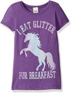 🦄 unicorn breakfast graphic girls' clothing by lost gods logo