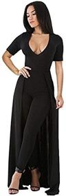img 2 attached to Elegant Clubwear Jumpsuit for Women: Trendy Overlay Style in Women's Clothing