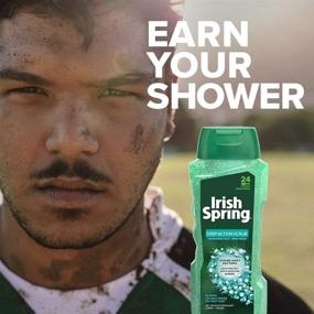 img 1 attached to 🧼 Irish Spring Deep Action Scrub Exfoliating Men's Body Wash Shower Gel - 4 Pack, 18 fl oz