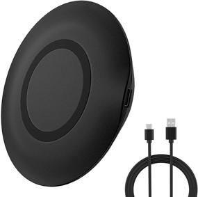 img 4 attached to Cirtek 15W Wireless Charging Pad: Super Thin Qi Charger with Fast Charging for iPhone 12/12 Pro Max, Samsung Galaxy S21/S20 Ultra/S9/S9 Plus/S10, AirPods Pro