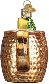 img 1 attached to 🍺 Handcrafted Glass Moscow Mule Mug Ornament - Old World Christmas (32273)