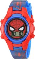 ⌚ marvel quartz plastic casual watch: perfect for boys' timekeeping logo