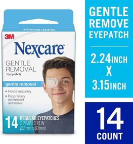 img 3 attached to 👁️ Nexcare Sensitive Skin Opticlude Eyepatch, 14 Count: Gentle & Effective Eye Patch for Sensitive Skin