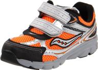 🏃 saucony vizipro running toddler girls' shoes: enhanced visibility for active play logo